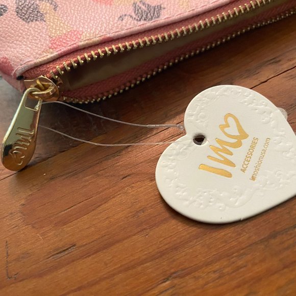 IMOSHION COSMETIC MAKEUP BAG NWT PINK WITH YOGA POSES, CACTUS & CATS BRAND NEW - Picture 3 of 4